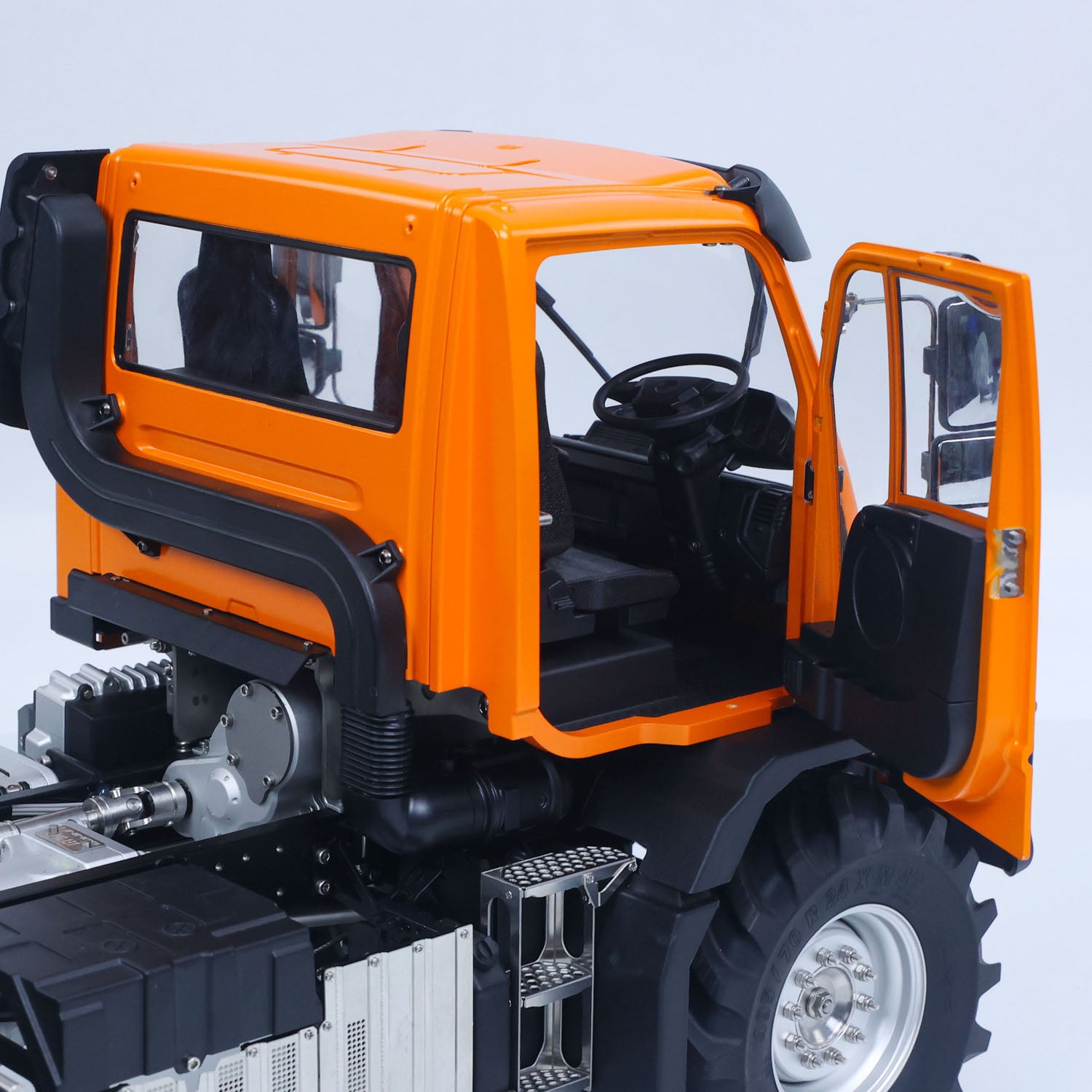 LikeRC U535Lite 1/14 RC 4X4 Crawler Truck Open Cab Interior View, Highly Detailed Simulated Seat & Cabin Decoration