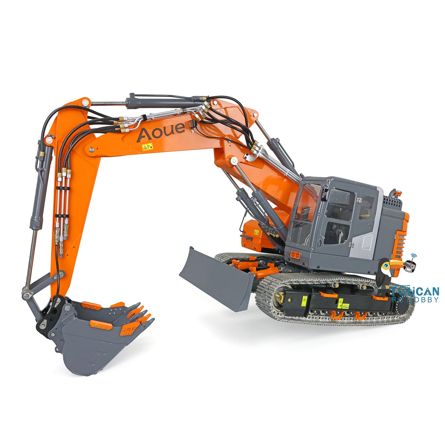 LESU 1/14 Aoue Metal ET26L Painted Assembled RTR Hydraulic Three-section RC Excavator B0012 With PL18EV Transmitter Smoke Function