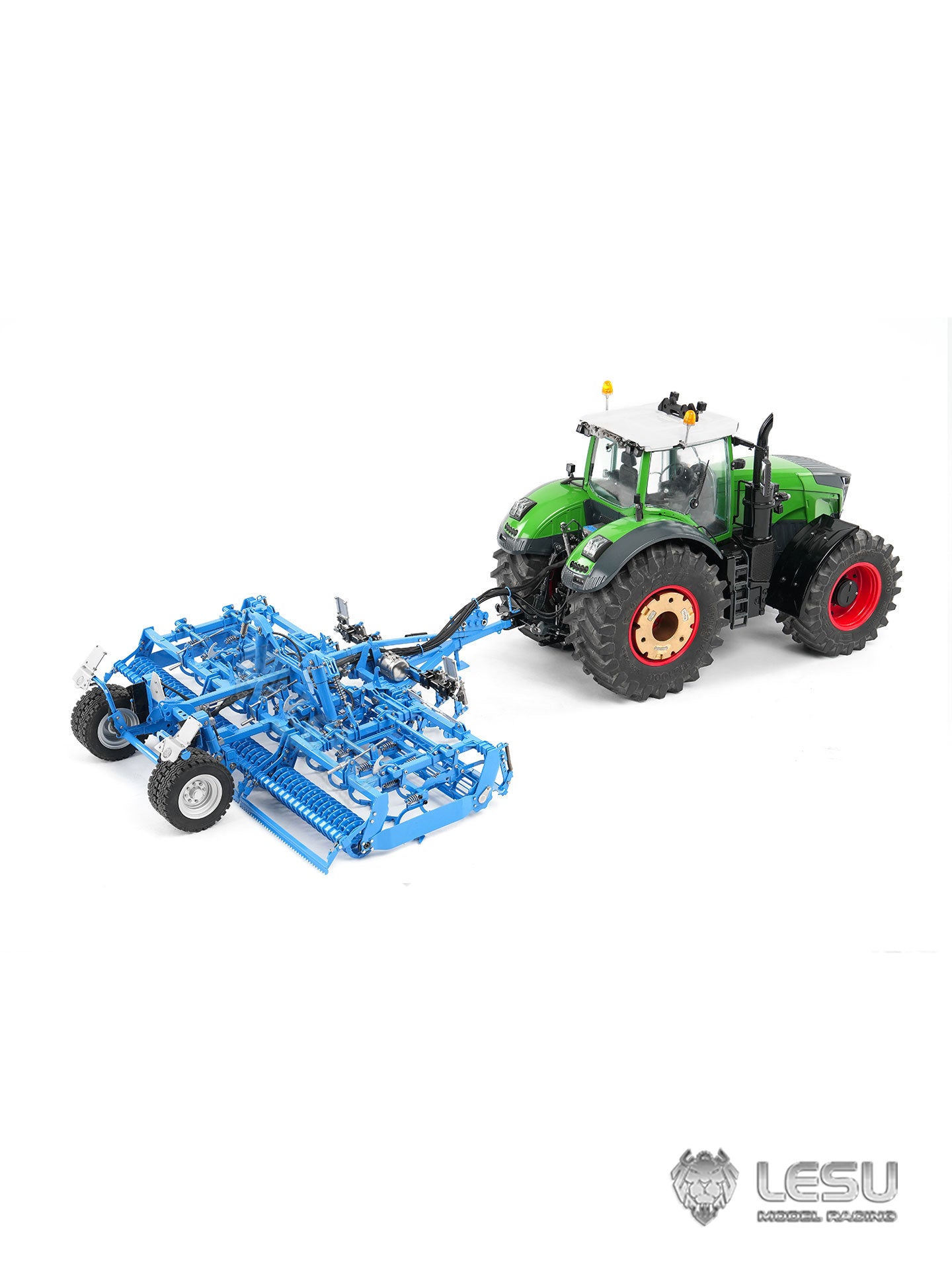 RC articulated tractor LS 1:14 A0018-AOUE-1050 side view metal hydraulic agricultural model blue paint