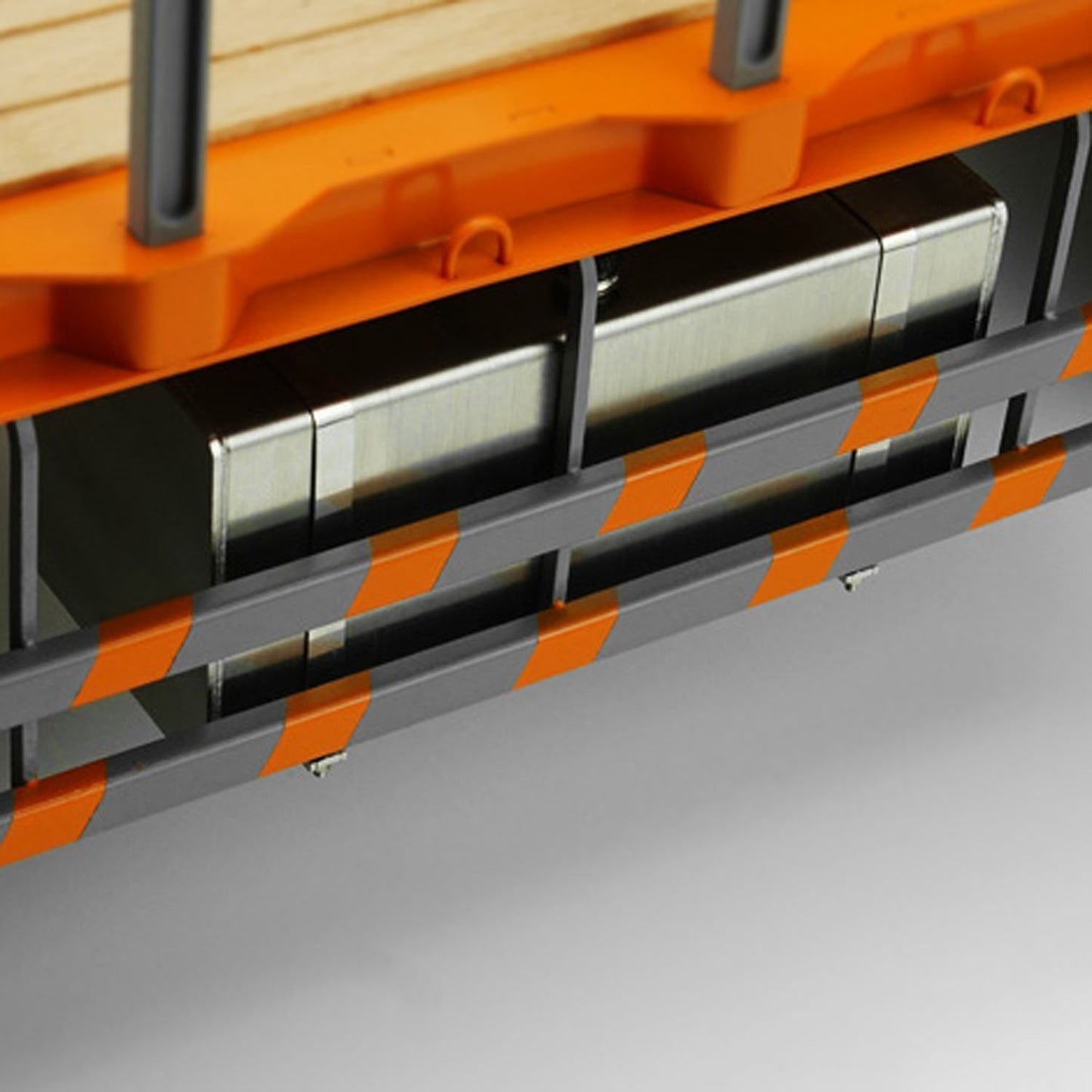 LS RC flatbed truck side body panel metal structure detail