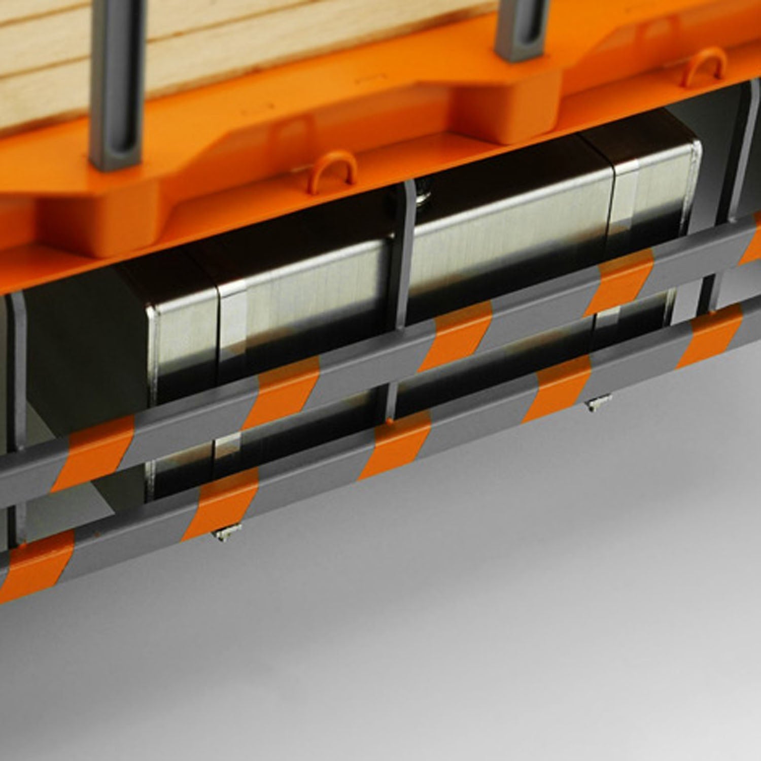 LS RC flatbed truck side body panel metal structure detail