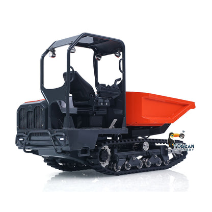 LS 1/14 RC Metal Hydraulic Tracked Dumper Aoue KC300HR‑5 45 Degree Oblique Overall View Rubber Track RC Hydraulic Mini Dumper