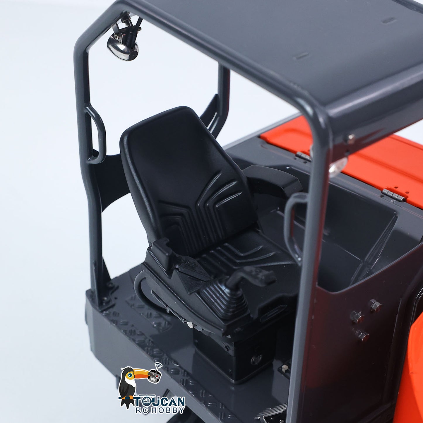 LS 1/14 RC Metal Hydraulic Tracked Dumper Aoue KC300HR‑5 Cabin Interior Seat & Control Area Close‑up RC Crawler Dumper Cabin Detail Shot