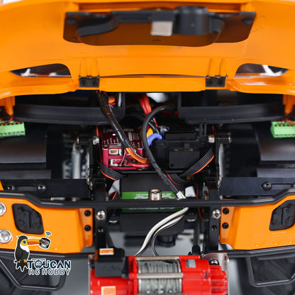 MD 1/10 RC Offroad Truck U423 Electronic Cabin Closeup, Servo, Light & Sound Module Layout