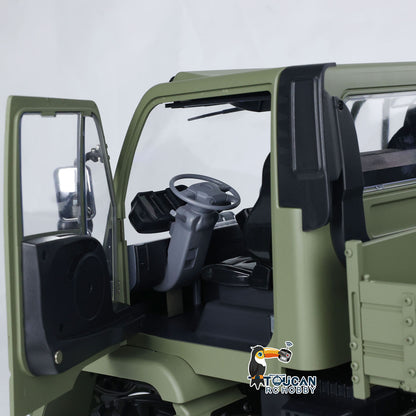 MD 1/10 RC Offroad Truck U423 Cab Interior Closeup, Simulated Steering Wheel & Cabin Decor