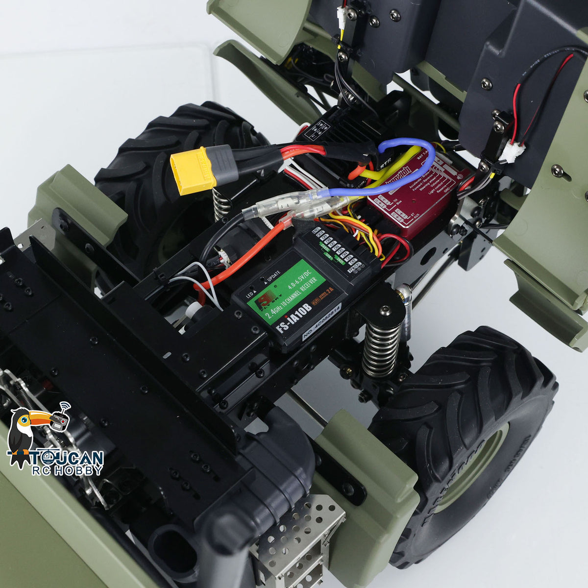 MD 1/10 RC Crawler U423 Power Module Closeup, ESC and Wiring Details