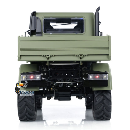 MD 1/10 RC 4X4 U423 Green Rear Straight View, Tail Light and Bumper Details
