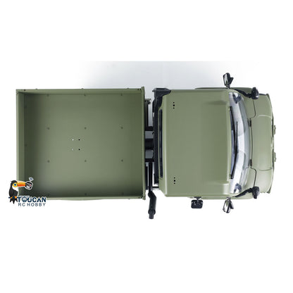 MD 1/10 RC Crawler U423 Green Top Down Overhead View, Pre-assembled Scale RC Truck