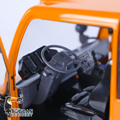 MD 1/10 RC Offroad Truck U423 Cab Interior Closeup, Simulated Steering Wheel & Cabin Decor