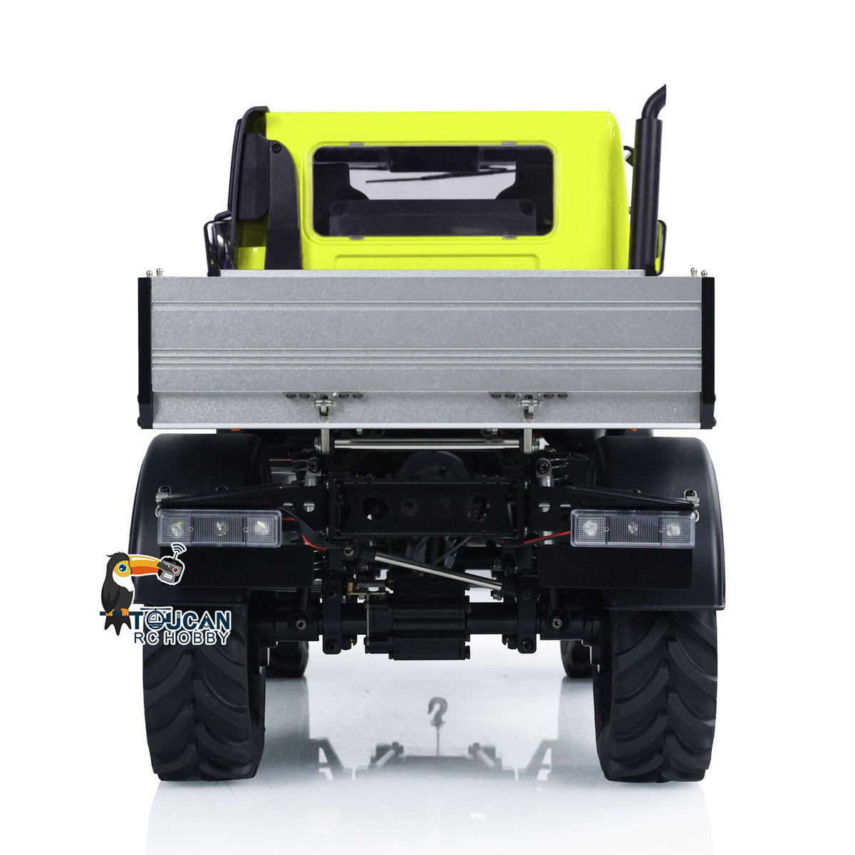 MD 1/10 RC 4X4 U423 Rear View, Metal Cargo Bed Tailgate Simulation