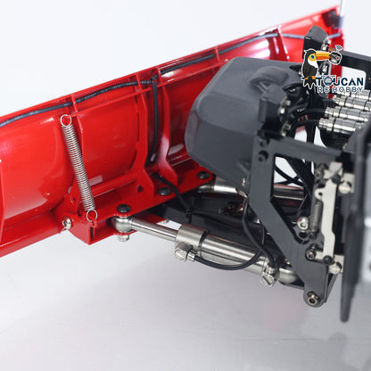MD 1/10 RC Offroad Truck U423 Hydraulic Snow Plow Closeup, Hydraulic Cylinder Details