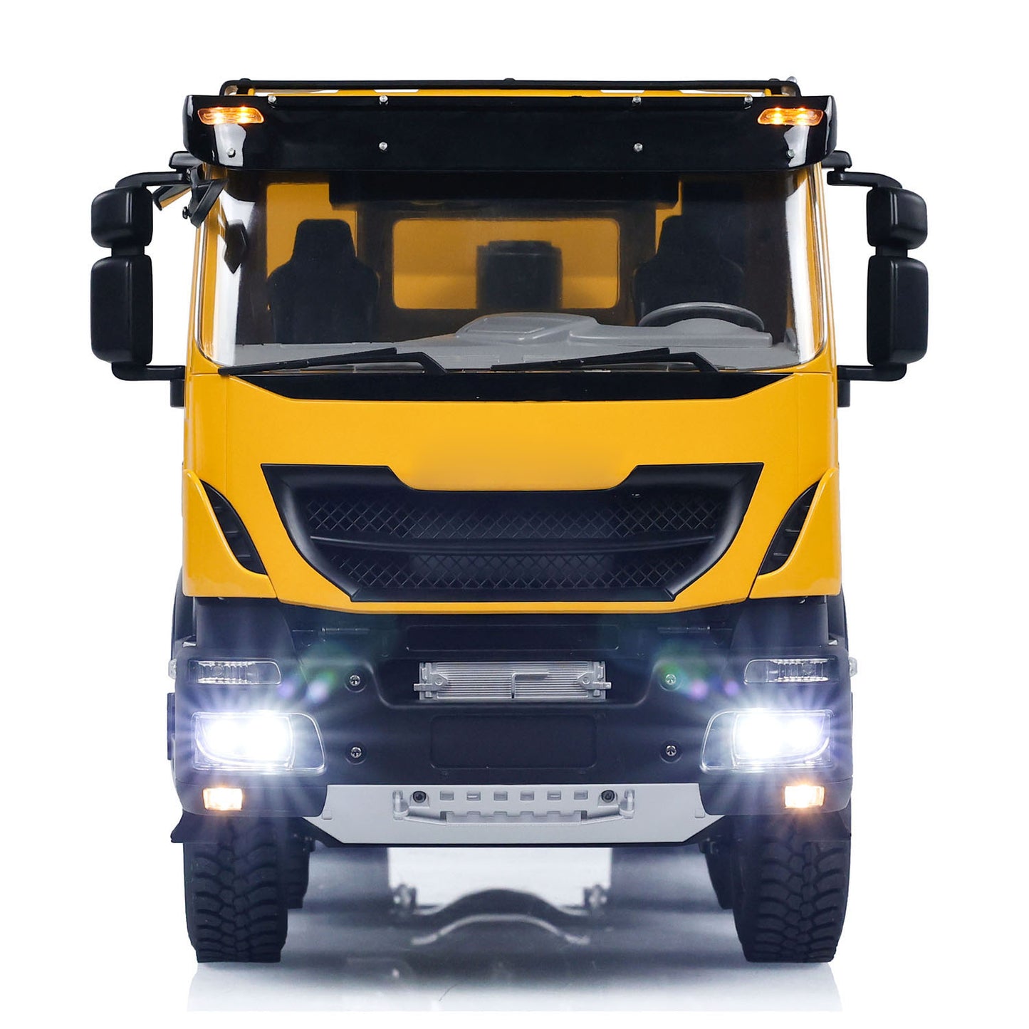 MD 1/14 8x8 metal hydraulic RC dump truck front view