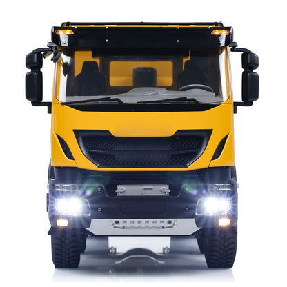 MD 1/14 8x8 metal hydraulic RC dump truck front view