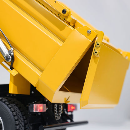 MD 1/14 8x8 metal hydraulic RC dump truck openable dump bed tailgate