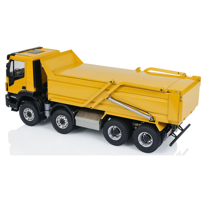 MD 1/14 8x8 metal hydraulic RC dump truck rear right view