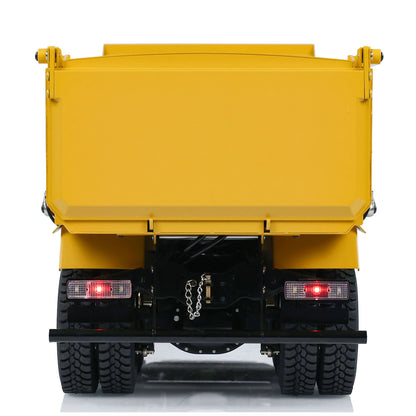 MD 1/14 8x8 metal hydraulic RC dump truck rear view