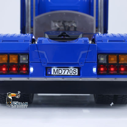 MD 1/14 RC 4x4 Tractor Truck 770S Full Rear View, Pre-assembled RC Tractor Scale Hobby Model