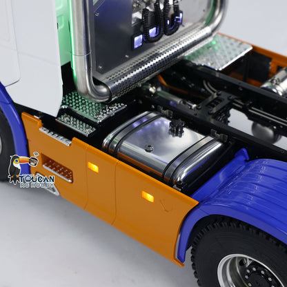 MD 1/14 RC 6x6 Tractor Truck 770S Side Tank Close-Up, Simulated Fuel Tank & Metal Body Panel Details