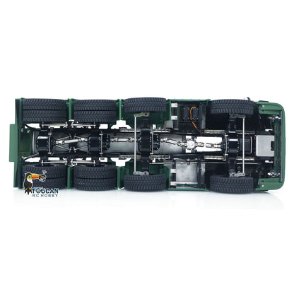 MD 1/14 RC 8x8 Metal Tractor Truck Bottom Chassis Overhead View,Wheel-side Reduction Axle & Differential Lock Layout