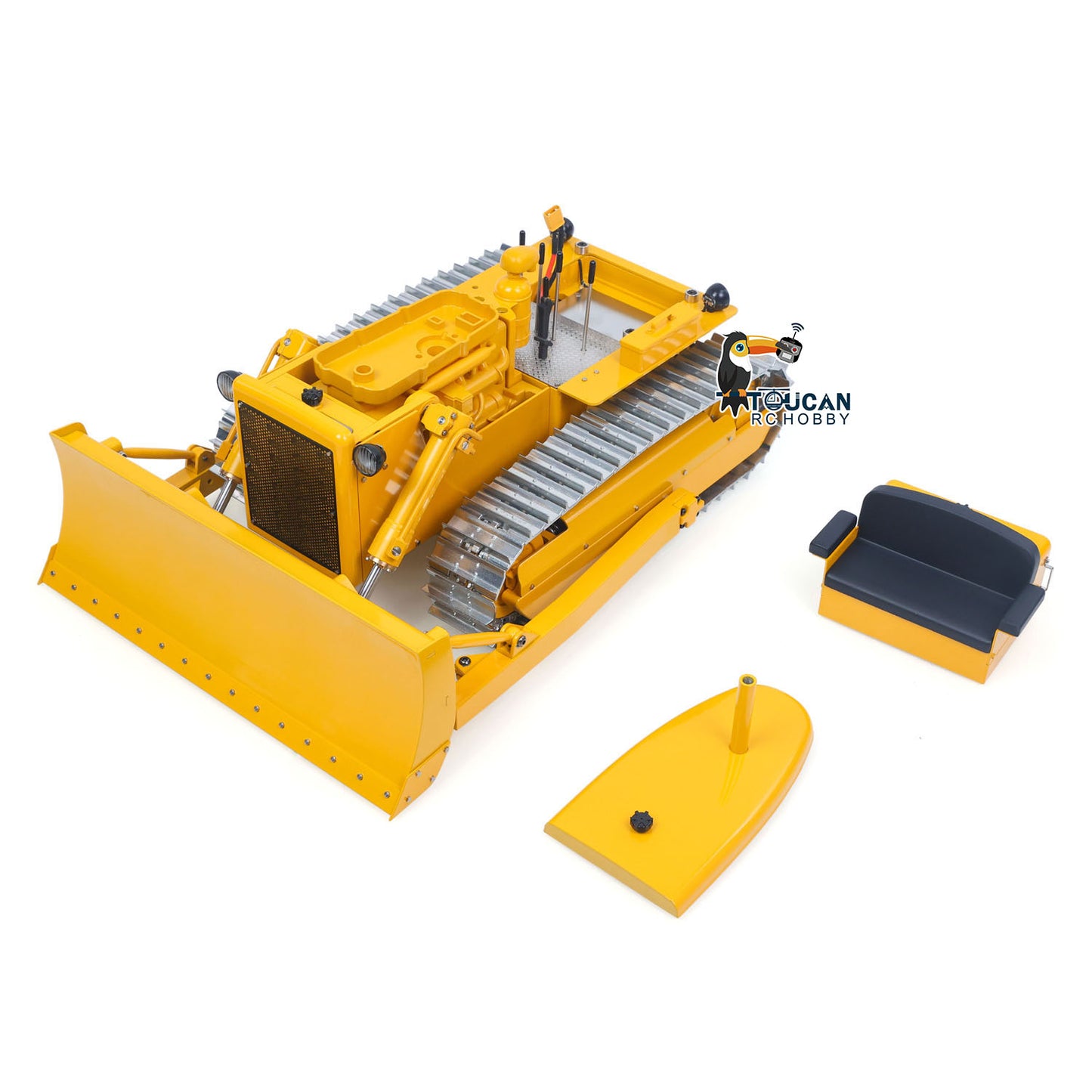 MD D7 1/14 metal hydraulic RC bulldozer removable parts