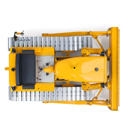 MD D7 1/14 metal hydraulic RC bulldozer top view