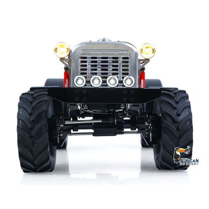 MD MD009 1/10 RC 4X4 Metal Tractor Truck Front View With Illuminated Headlights, Working Light System