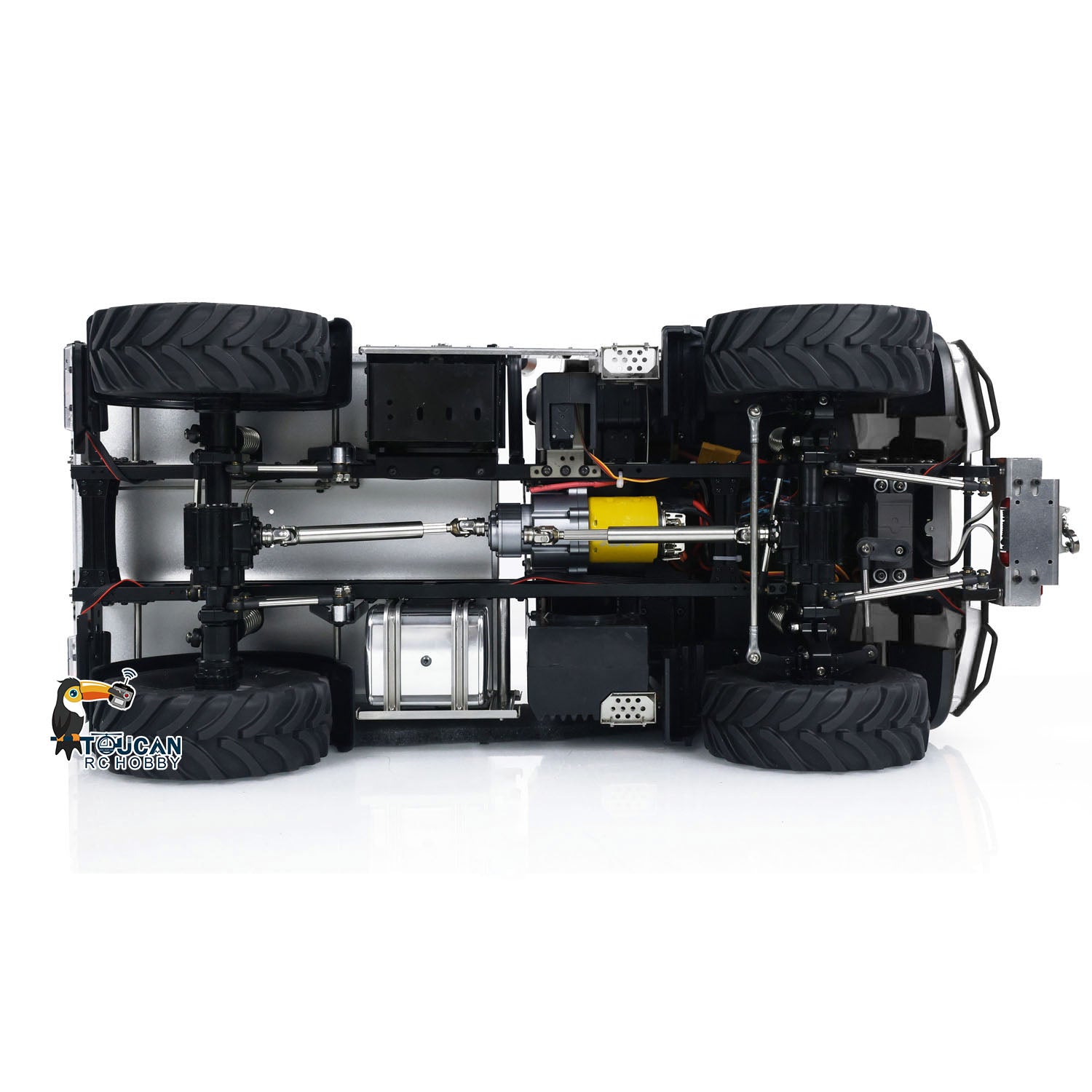 MD U423 1/10 4x4 RC crawler chassis with differential locks