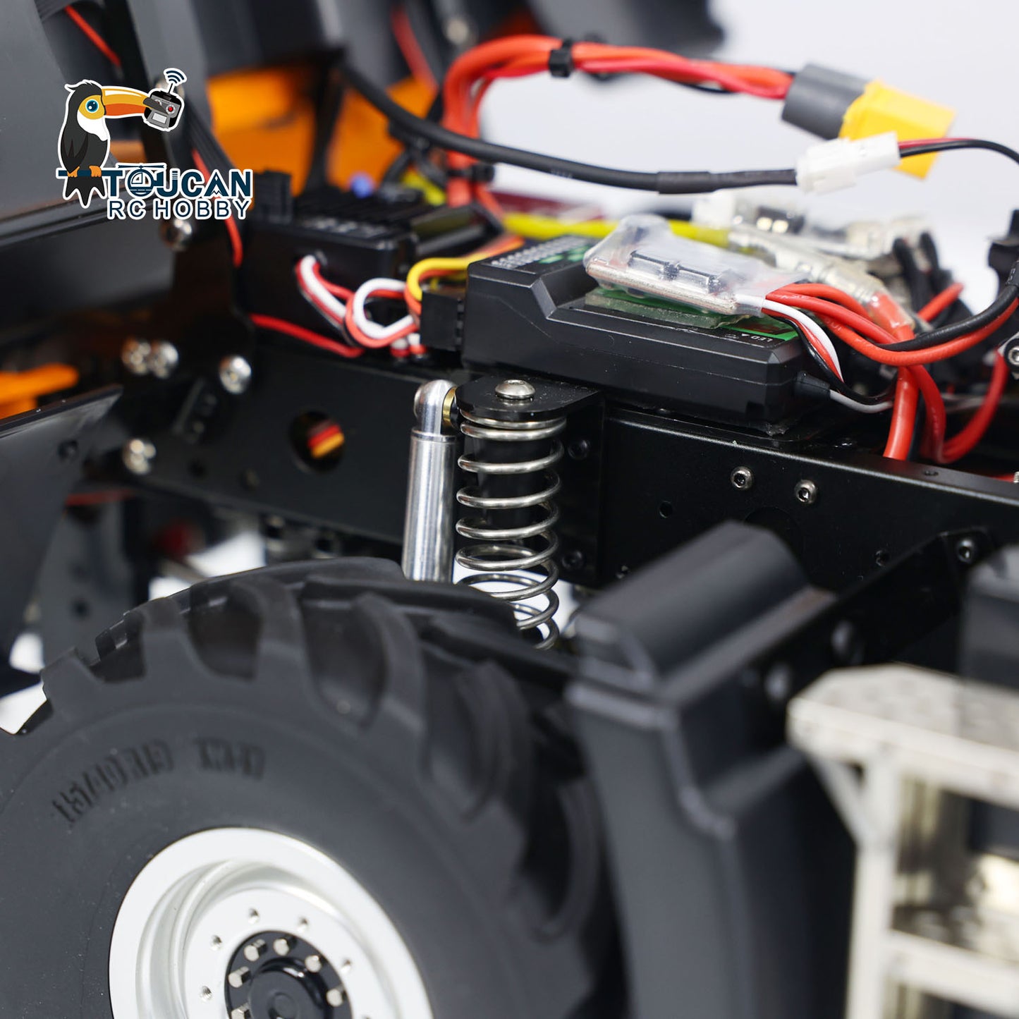 MD U423 1/10 4x4 RC crawler internal components detail