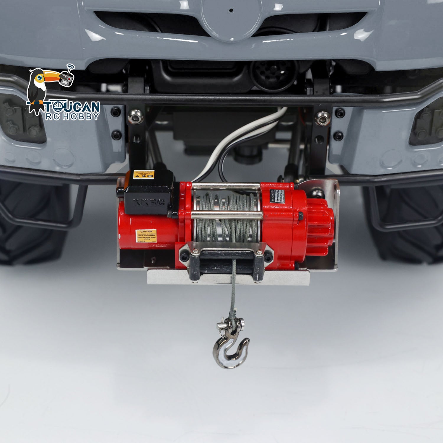 MD U423 1/10 4x4 RC crawler front winch detail