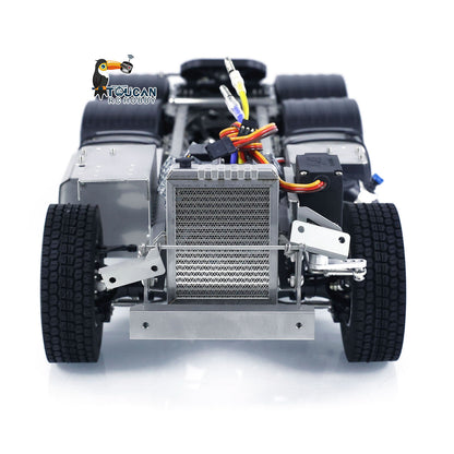 RC 6x6 articulated truck ScaleC metal chassis three quarter angle view
