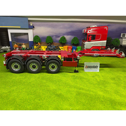 NX 1/14 metal RC gooseneck trailer right side view