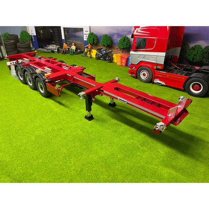NX 1/14 metal RC trailer front right view
