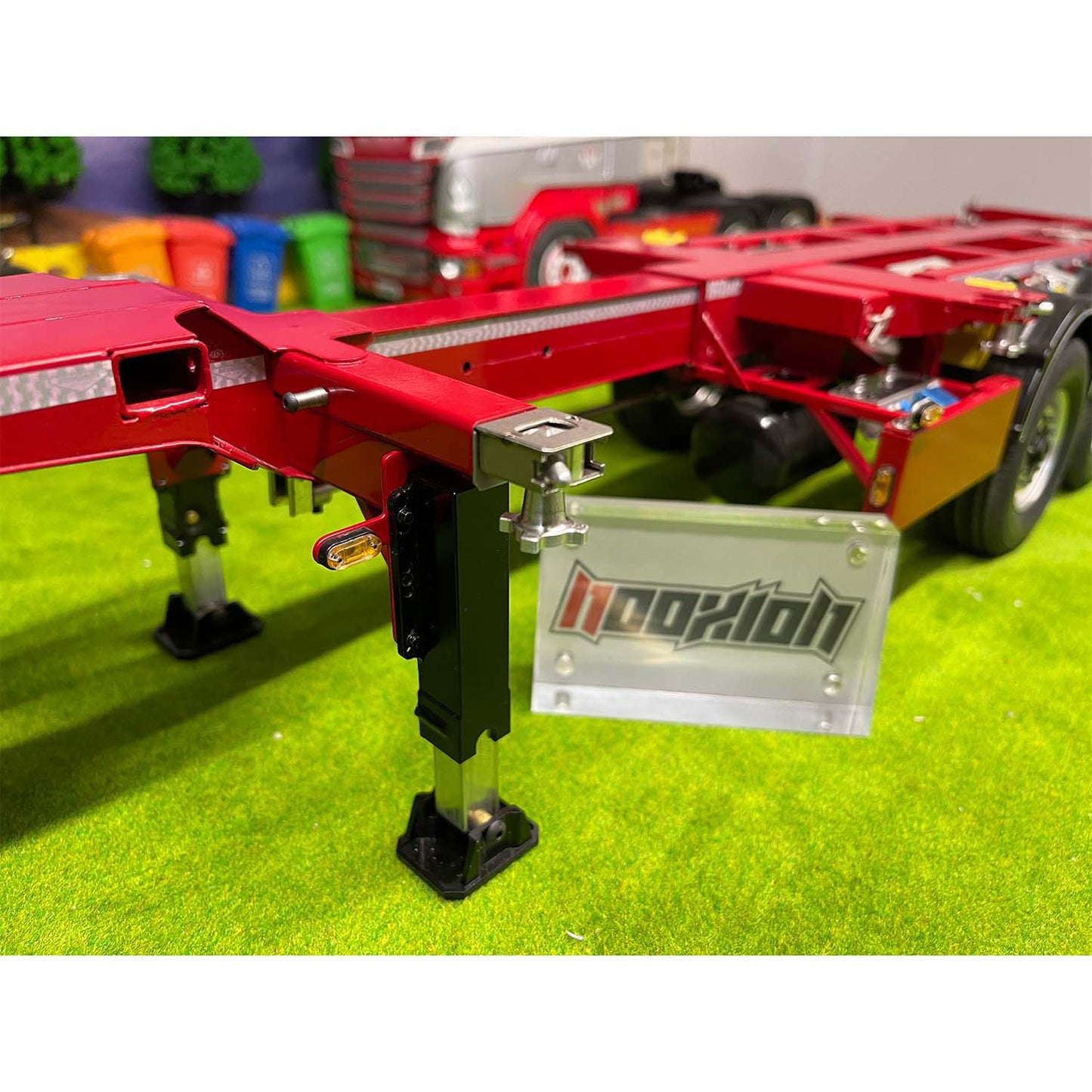 NX 1/14 metal RC trailer main frame structure detail