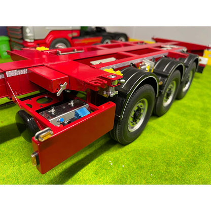 NX 1/14 metal RC trailer semi assembled parts detail