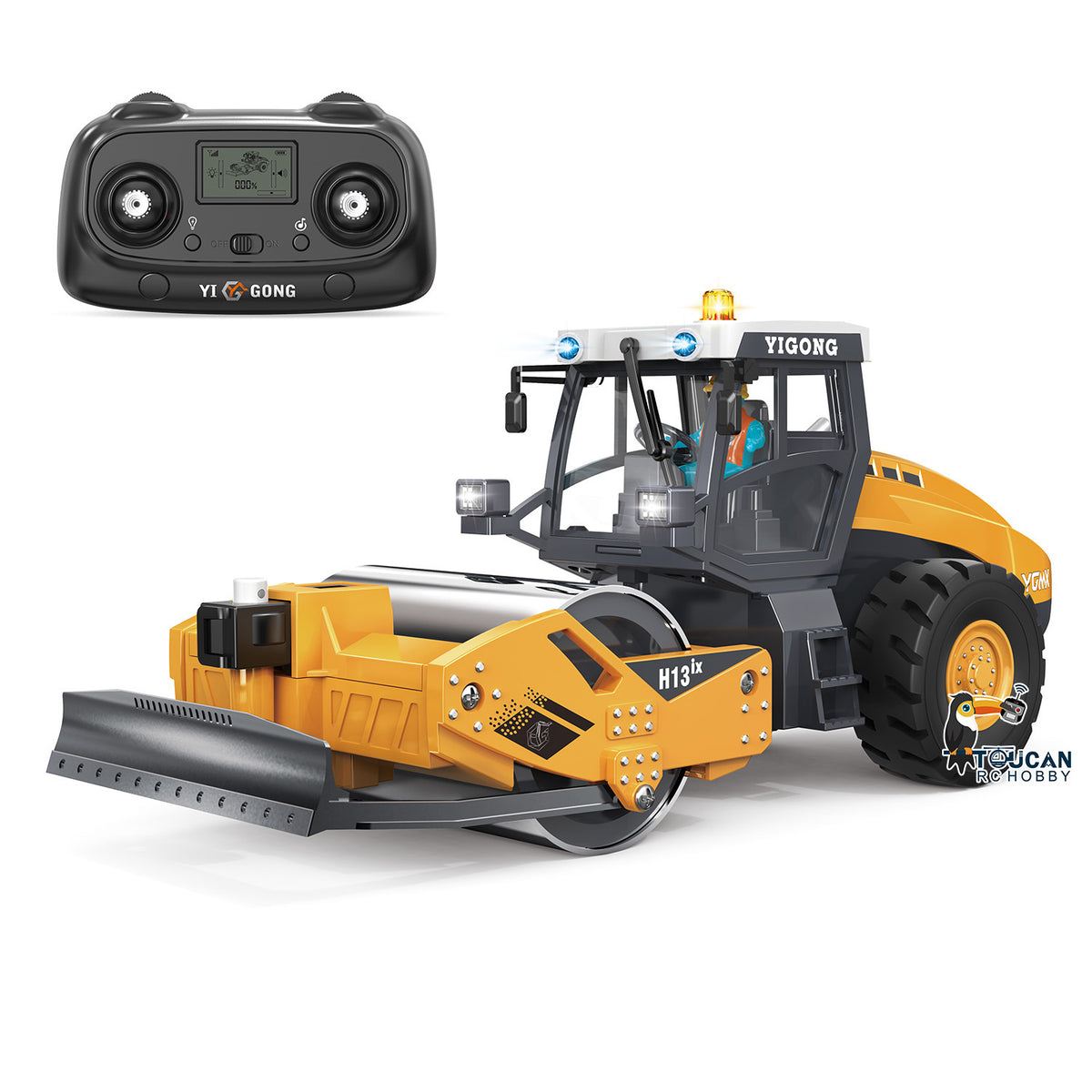 1/50 Electric Remote Control Vibrating Sand Sieve Machine 180 RC Dump Truck Loader Model Lights Sounds Half Metal Mini Gift