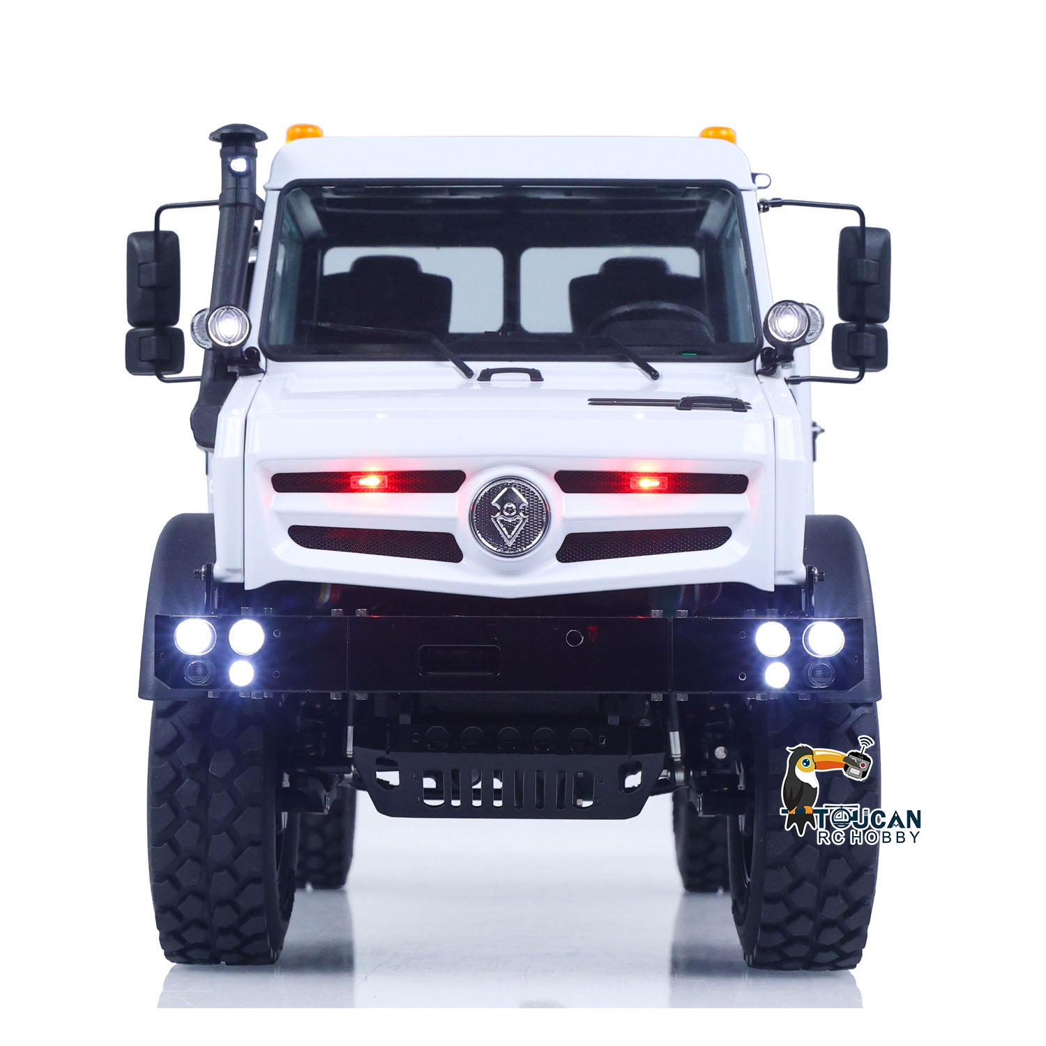LS-1 4x4 RC truck U4023 all terrain heavy duty metal crawler front angle studio shot