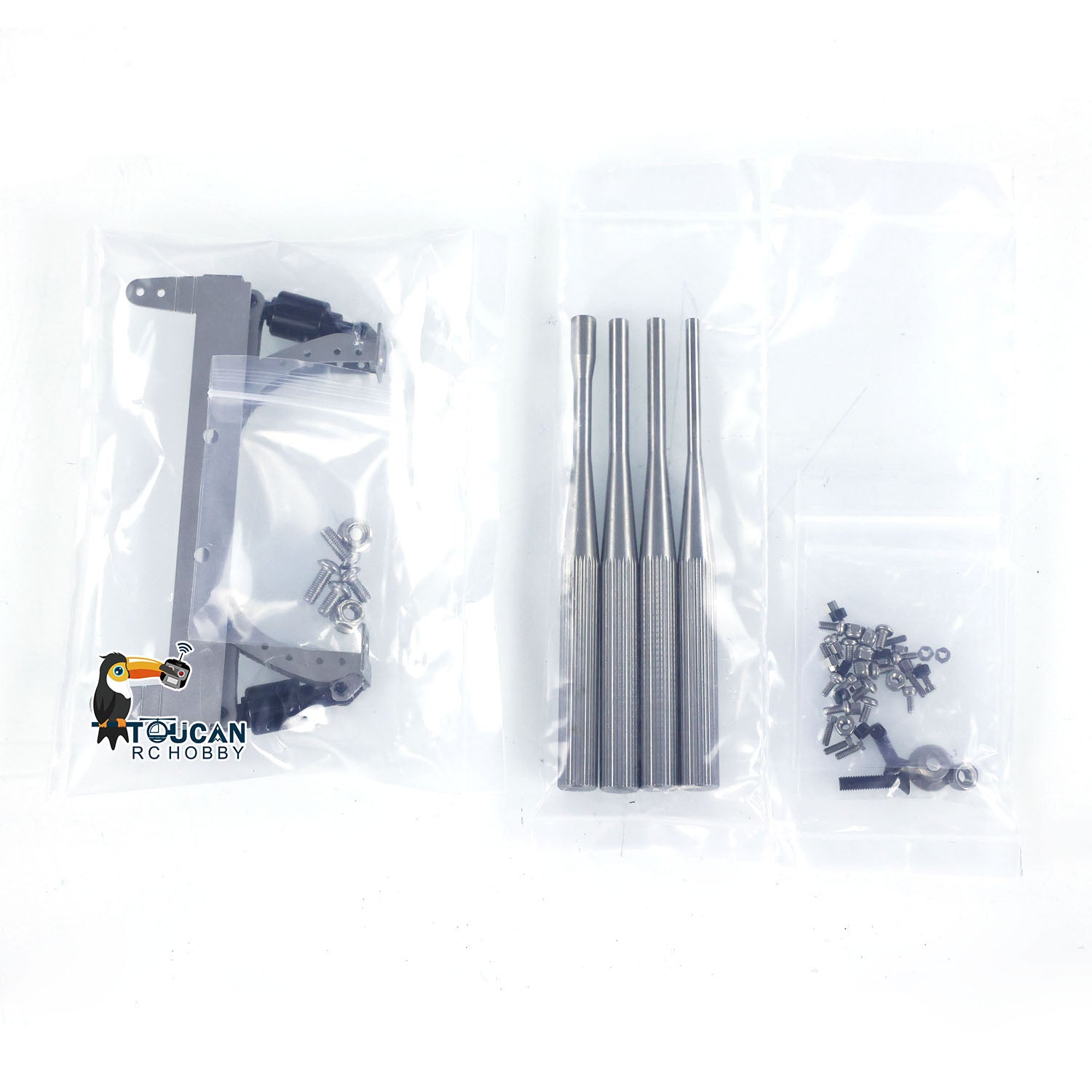 ScaleC RC articulated truck accessories kit no body ESC servo remote battery included