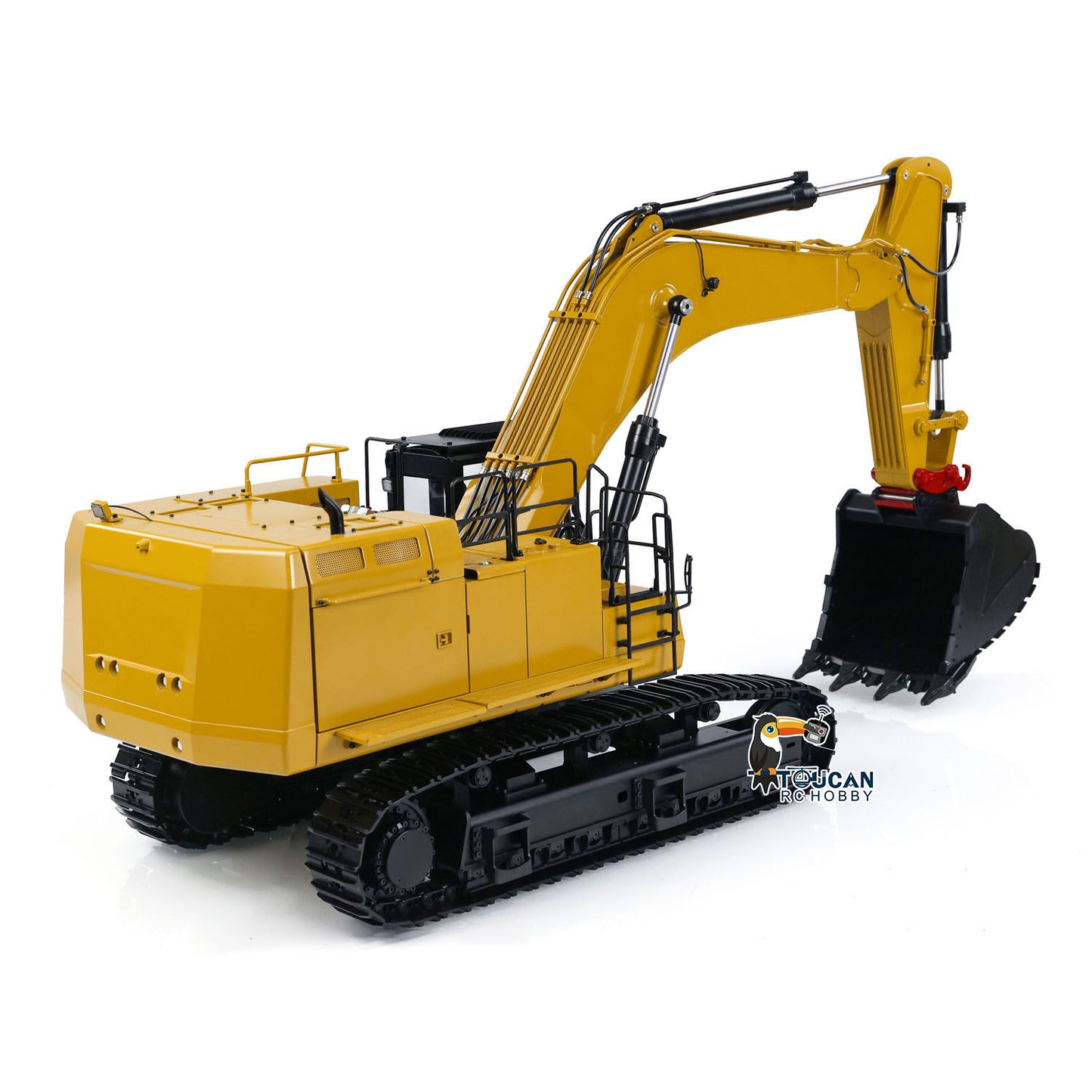 RC hydraulic excavator metal pump system detail 5055 brushless motorerpillar C374-LME