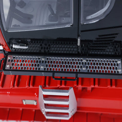 cab door opening structure detail RC hydraulic excavator metal model interior access view
