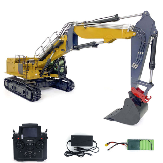 1/14 scale RC hydraulic demolition excavator BMG-1 C374-UHD full metal body yellow assembled model
