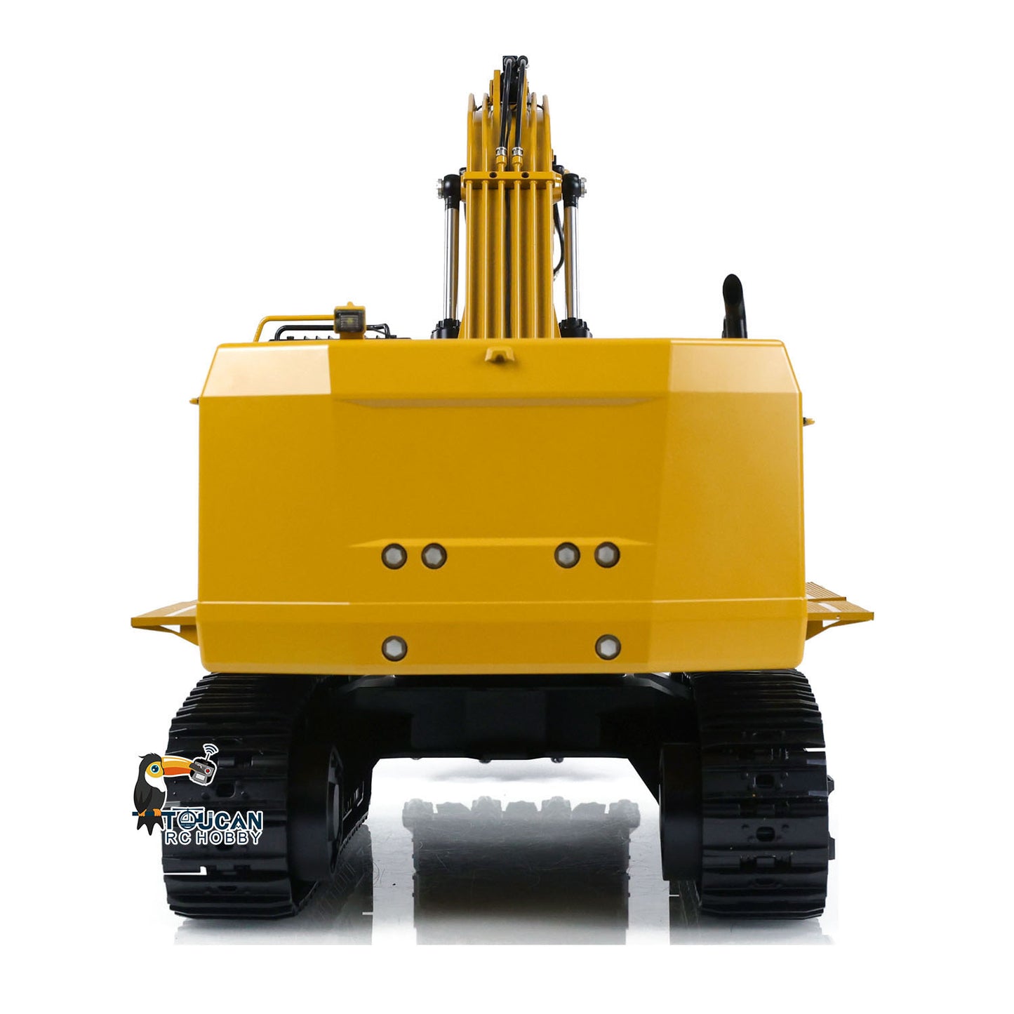 Caterpillar C374-LME 1/14 RC excavator CNC metal track system heavy duty crawler detail view