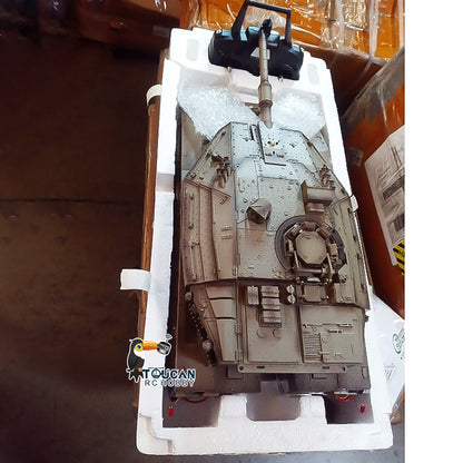 Full metal chassis driving gearbox fpv smoke 360 rotating turret details for henglong mk iv rc tank 3958