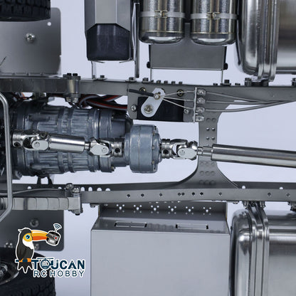 Front steering servo axle detail Mercedes AROCS ScaleC RC truck chassis