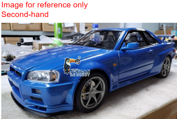 1/8 scale Capo R34 4?wheel?drive RC racing drift car, metal build, high speed, sound & smoking effect, second?hand item with free shipping from CN warehouse