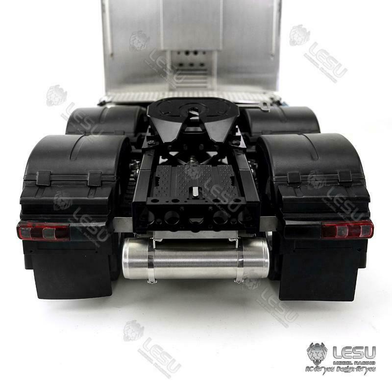 LESU RC Tractor Truck Radio Controlled 6*6 Metal 3 Speed 3363 Assembled Chassis Motor Servo DIY Vehicle Cars Model