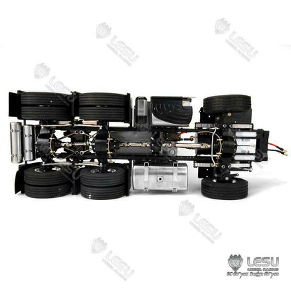 LESU RC Tractor Truck Radio Controlled 6*6 Metal 3 Speed 3363 Assembled Chassis Motor Servo DIY Vehicle Cars Model