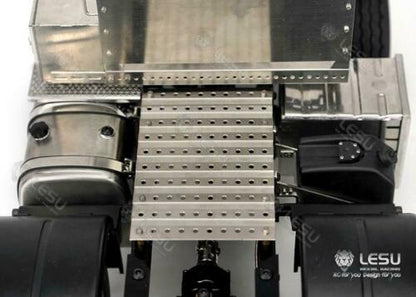 LESU 1/14 Metal 6*4 Chassis for Tractor Truck Model with 2Speed Transmission with 1/2 Transfer Case