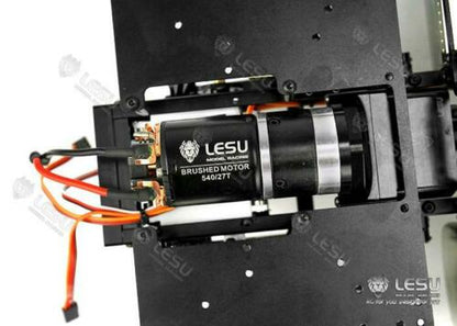 LESU 1/14 Metal 6*4 Chassis for Tractor Truck Model with 2Speed Transmission with 1/2 Transfer Case