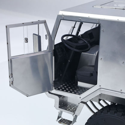 ScaleC 1/14 RC T815 TATRA 6X6 Metal Truck With Open Cab Door, Expose Steering Wheel And Simulation Interior Cabin Details