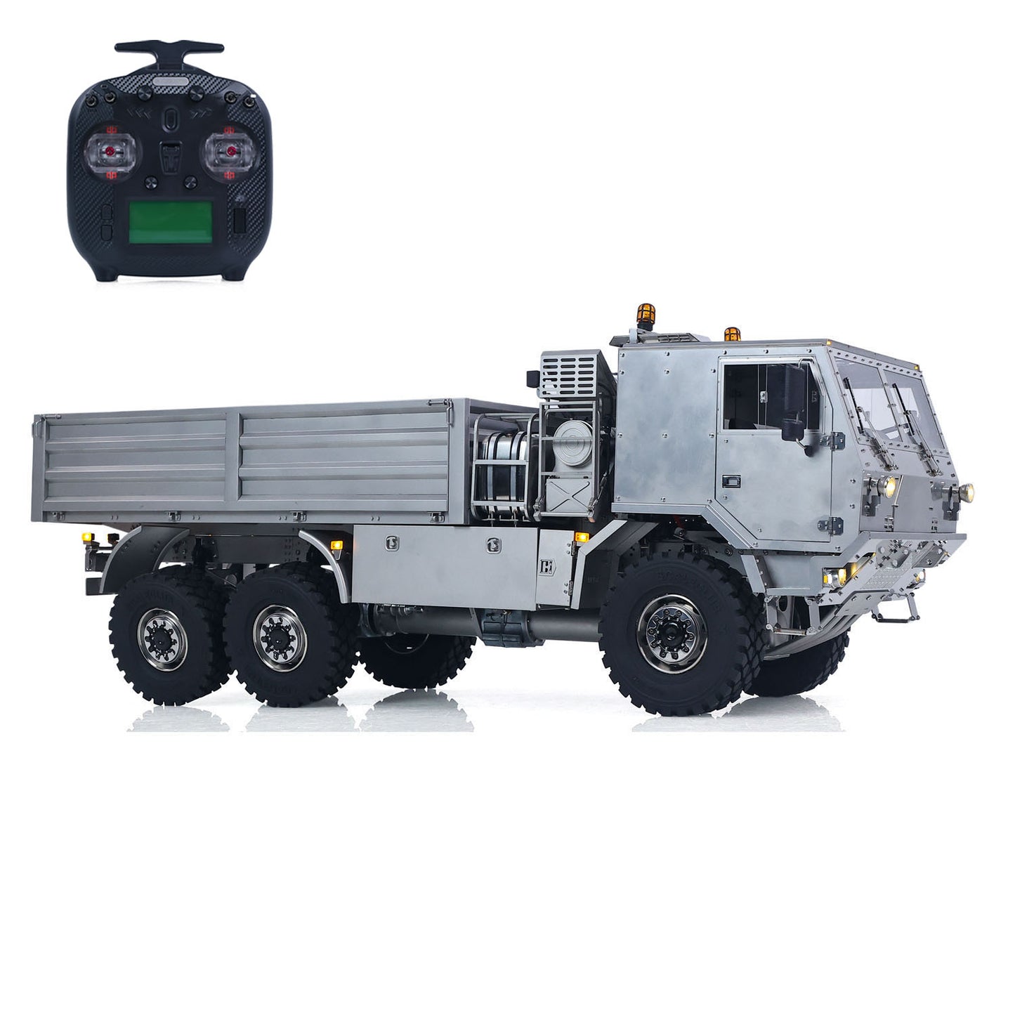ScaleC 1/14 RC T815 TATRA 6X6 Metal Transport Truck, Side‑Front Profile, Show Cab, Non‑Hydraulic Cargo Bed And 6X6 Wheel Chassis Assembly